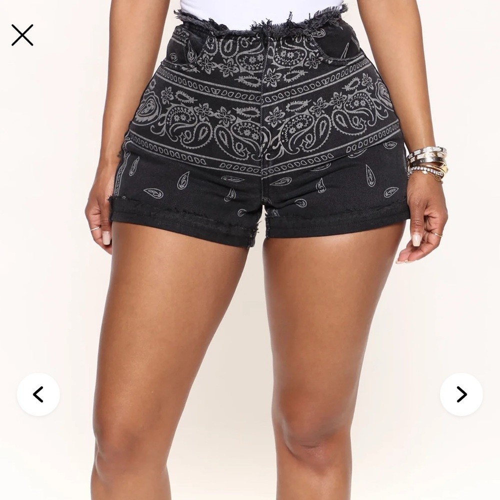 Fashion Nova Black High Waist Shorts